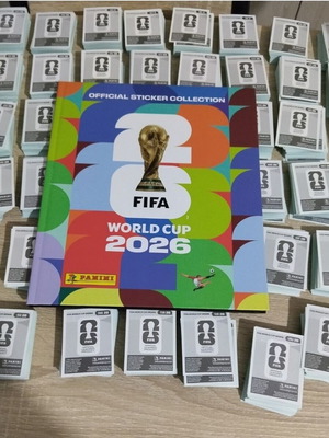 Συλλογή αυτοκόλλητων Panini World Cup 2026 με σκληρόδετο άλμπουμ, καινούργιο