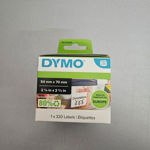 Dymo LW Labels 54 x 70mm 320 Original New