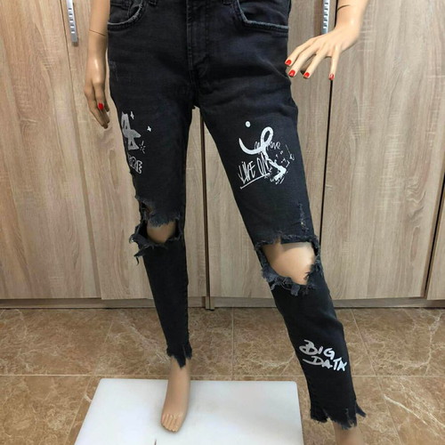 Παντελόνι Bershka Skinny σαν καινούργιο, μέγεθος S/M, μαύρο