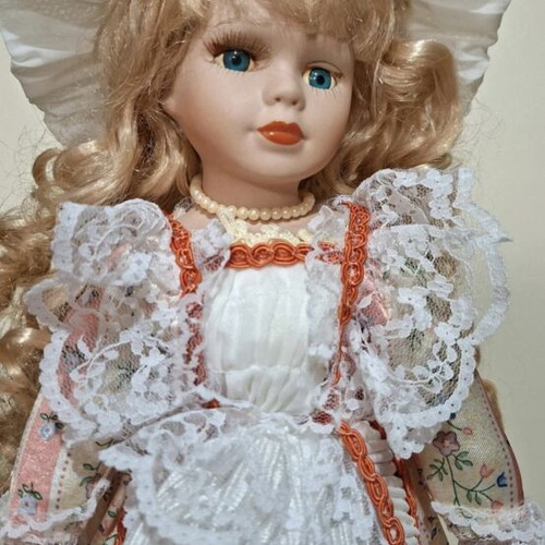 Victorian style porcelain doll, collectible