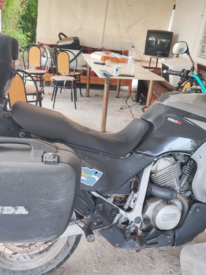Honda Transalp 600 motorcycle used with three cases