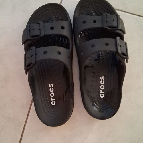 Crocs sandals, size 38, black