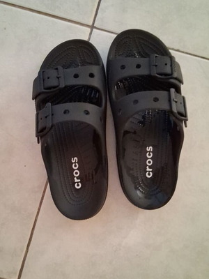Crocs sandals, size 38, black