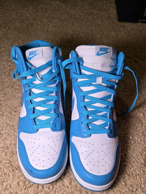 Nike Dunk High University Blue like new, size 43