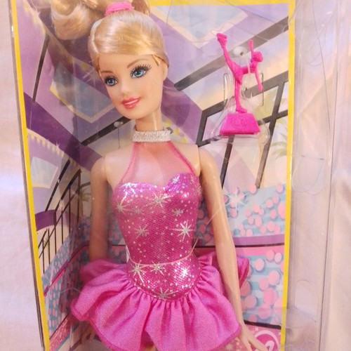 Barbie Mattel figure skater new collectible with trophy