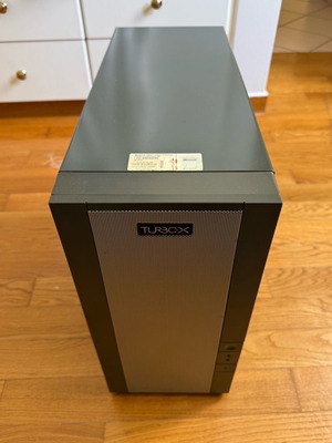 Tower desktop computer used with 3 hard drives and DVD drive