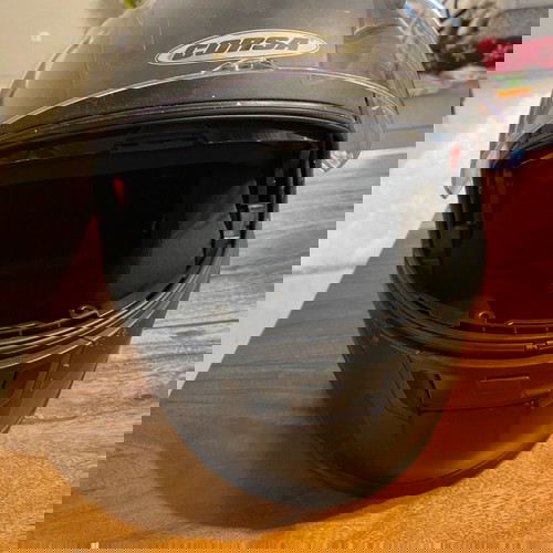 Κράνος Μαύρο Corsa CF-155 μεταχειρισμένο, flip-up 1600 gr