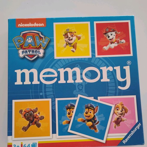Paw Patrol Memory like new, 64 cards, age 3+
