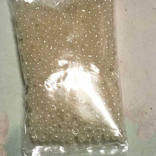 Γυάλινες χάντρες LUMINGZANG No 40, καινούργιες, 1000 τεμ., 1 mm