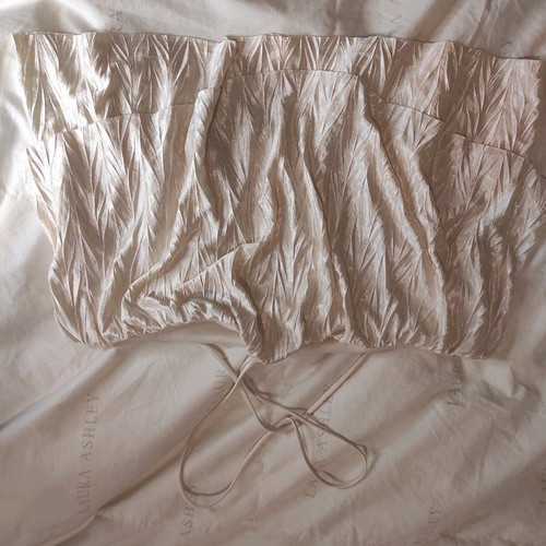 Blouse short with tie beige, size S