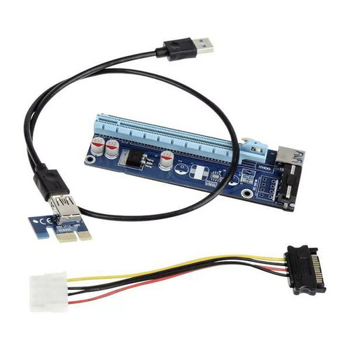 Kolink PCI-E Riser 1x to 16x powered 60cm new