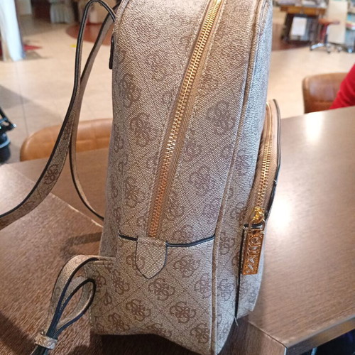 Guess backpack, beige and brown