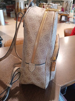 Guess backpack, beige and brown