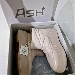 ASH Maxi Bis ivory platform boots. Size 38