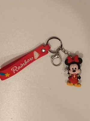 Μπρελόκ Rainbow Mini Mouse σαν καινούργιο, κόκκινο