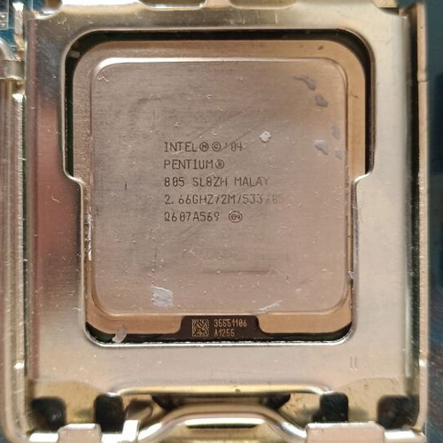 Gigabyte GA-8I945PLGE-RH motherboard with Intel Pentium 805 CPU like new
