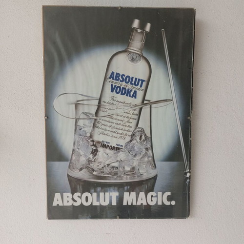 Absolut Magic vintage framed advertisement used