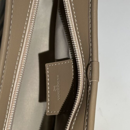Burberry hobo bag with light blue and beige check pattern