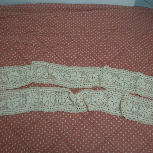 Lace ecru beige 6 meters and 2 pieces atrante new