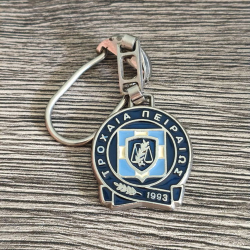 Vintage Traffic Police Piraeus Vergina 1993 Keychain like new