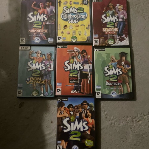 Sims PC games used, full bundle