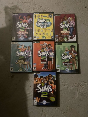 Sims PC games used, full bundle