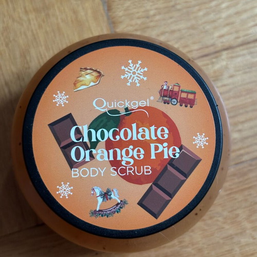Quickgel Chocolate Orange Pie body cream and scrub new