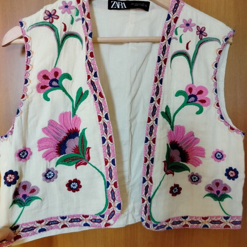 Zara boho vest, multicolour