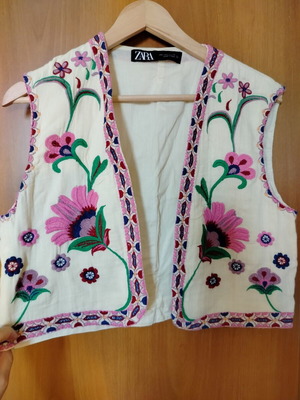 Zara boho vest, multicolour
