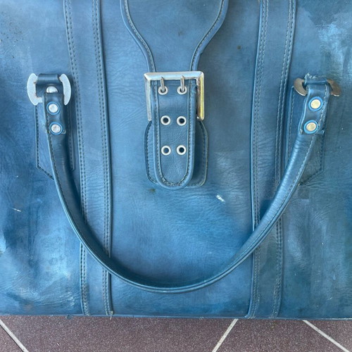 Antique Bantam suitcase used 1960s American