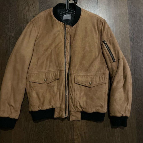 Assos men's brown jacket with black cuffs like new, size M