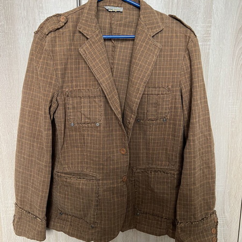 Jacket like new, beige and brown, size M
