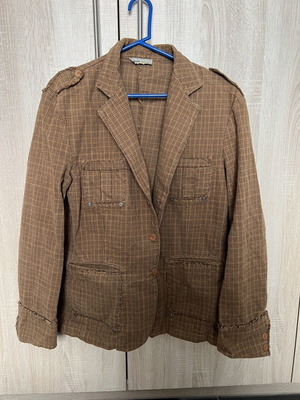 Jacket like new, beige and brown, size M
