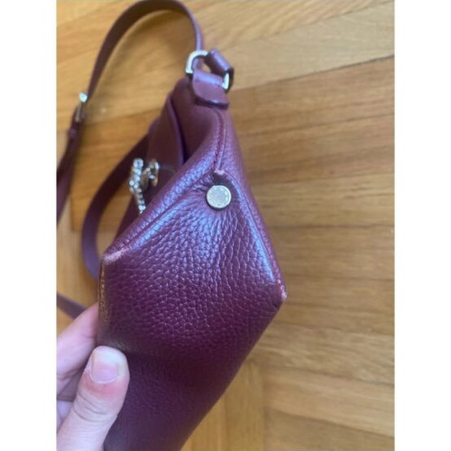 Aigner leather crossbody bag, burgundy