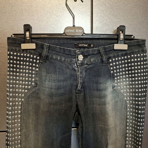 Denny Rose denim pants like new with studs, low waist