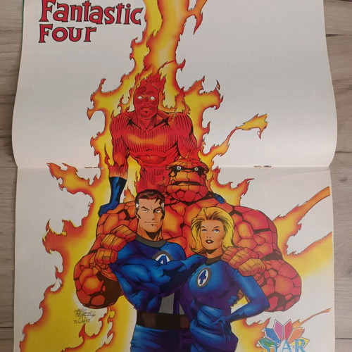 Fantastic Four Modern Times comic like new with poster