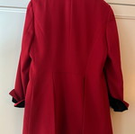 Betty Barclay 38 jacket like new, red with black velvet