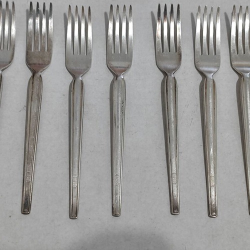 Vintage Garuda Indonesia Airlines silver-plated cutlery set used