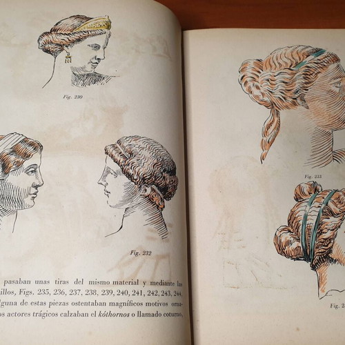 Historia Del Traje book used, history of ancient costumes