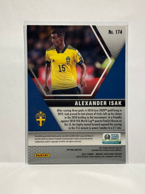 Panini Mosaic Uefa Euro Alexander Isak #174 Silver Mosaic Prizm card new
