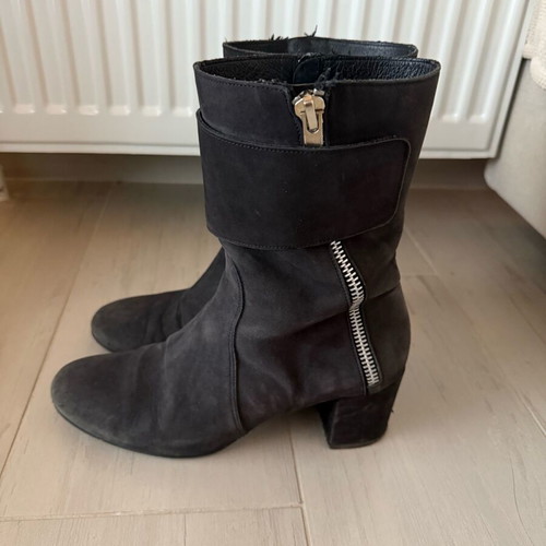 Glamazons boots used, leather, black, size 39