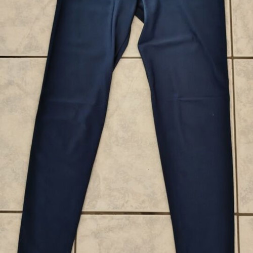 Women's thin leggings used, electric blue, size S