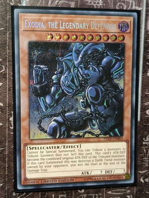 Exodia, The Legendary Defender card like new with Ultra Pro sleeve