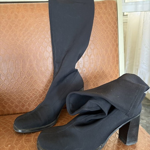 Fabric boots black size 38 used