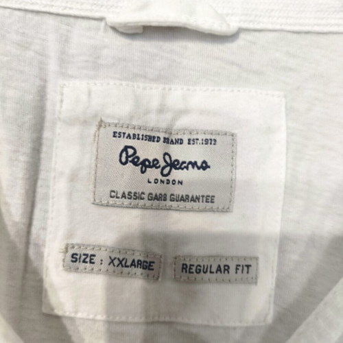 Pepe Jeans men's long sleeve shirt XXL regular fit like new, white