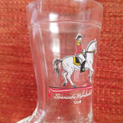 Set of 6 boot-shaped shot glasses Spanish Riding School like new