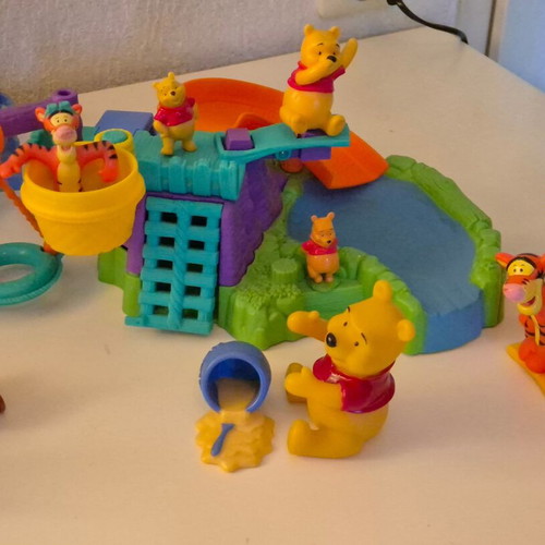 Vintage Winnie the Pooh Mattel 100 Acre Wood playset bundle