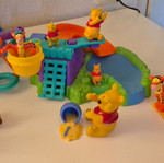 Vintage Winnie the Pooh Mattel 100 Acre Wood playset bundle
