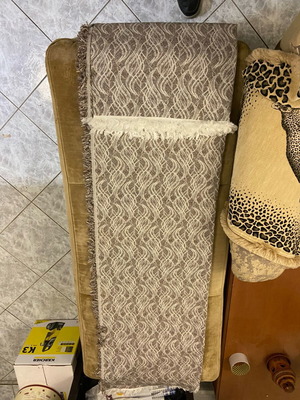 Sofa throw 180x180 new, cotton