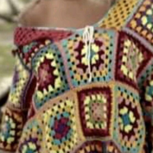 A-Style colorful tunic new, handmade from cotton yarn